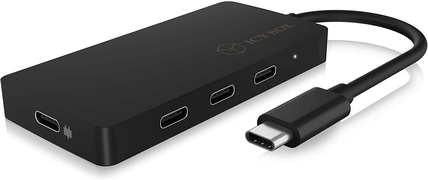 Raidsonic IB-HUB1429-CPD — 4-port hub with USB Type-C interface and PD port