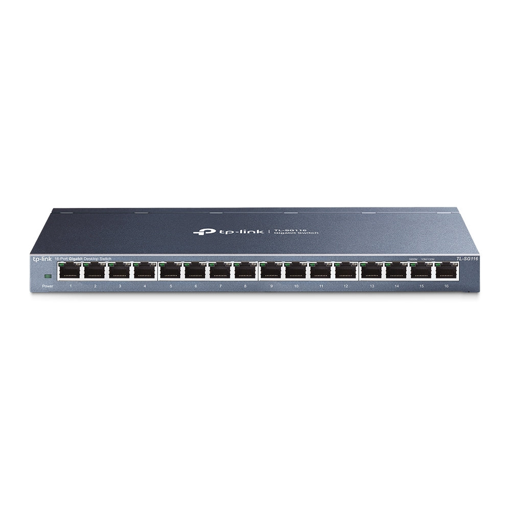 TP-LINK TL-SG116 — 16-Port Gigabit Switch, Unmanaged, Desktop