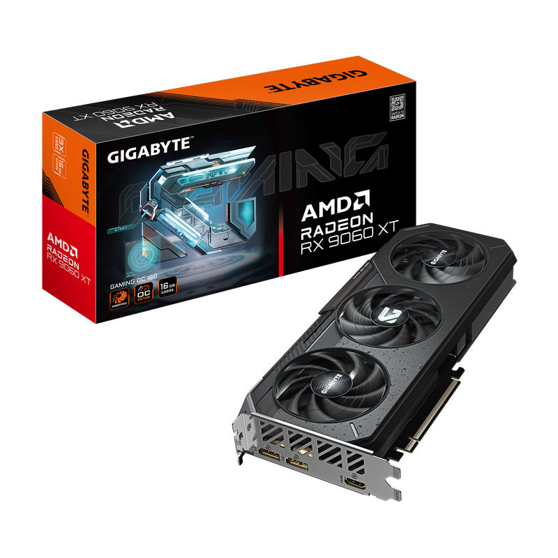 Gigabyte Radeon RX 9060 XT GAMING OC 16G, AMD, 16 GB, GDDR6