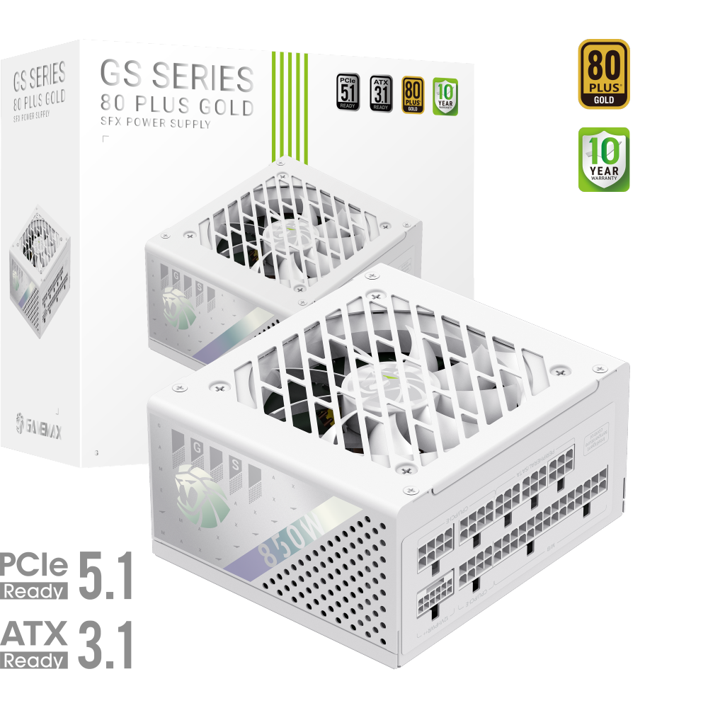 Gamemax PSU GS 850G WH, 850 W, SFX, White