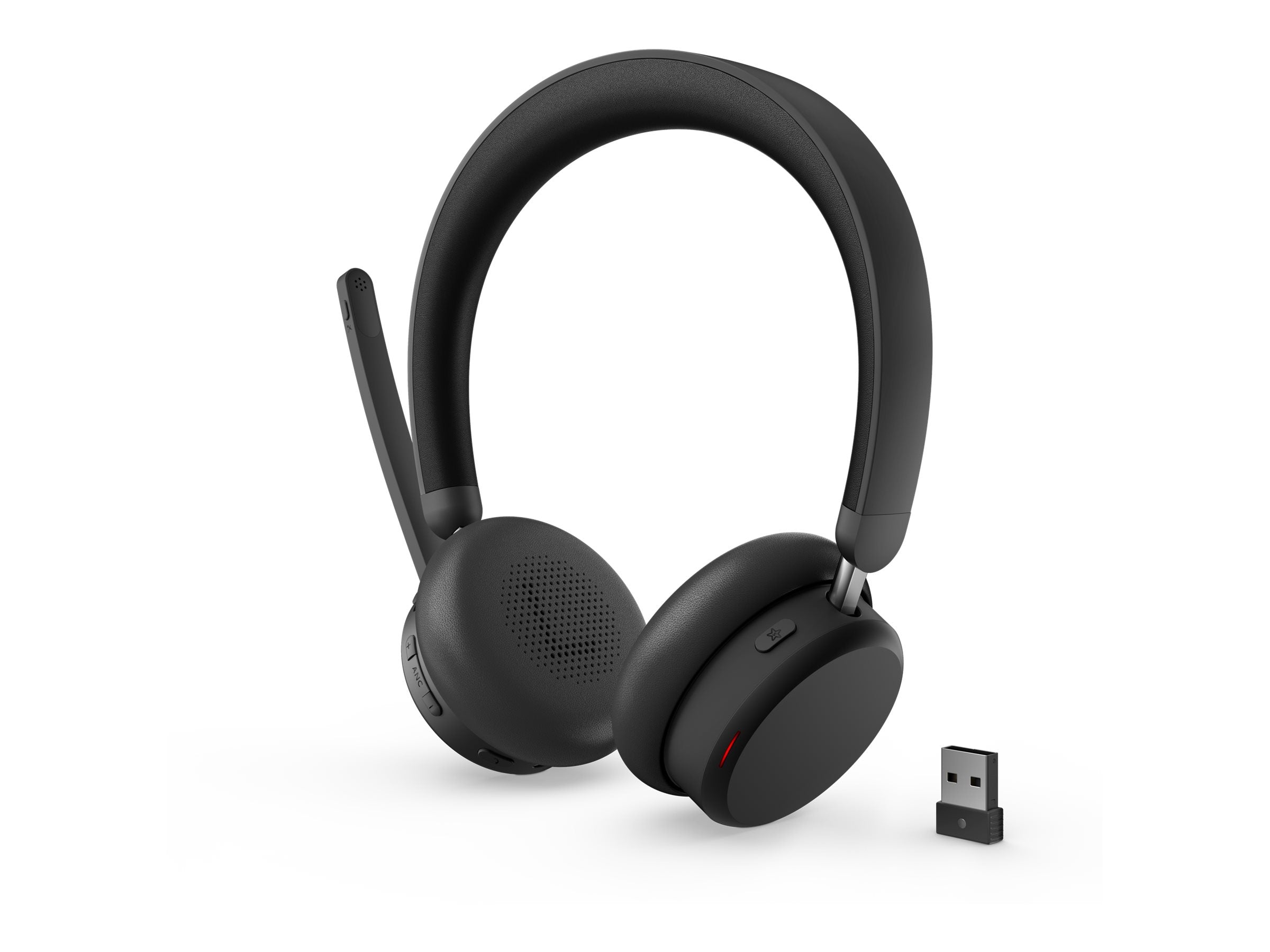Lenovo 4XD1S19777 — Dual-Mode Wireless ANC Headset 6550 (USB-A, Teams), Built-in microphone, Bluetooth, Black