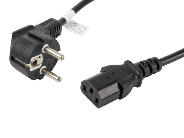 Lanberg CA-C13C-11CC-0018-BK — CEE 7/7 to IEC 320 C13 Power Cord