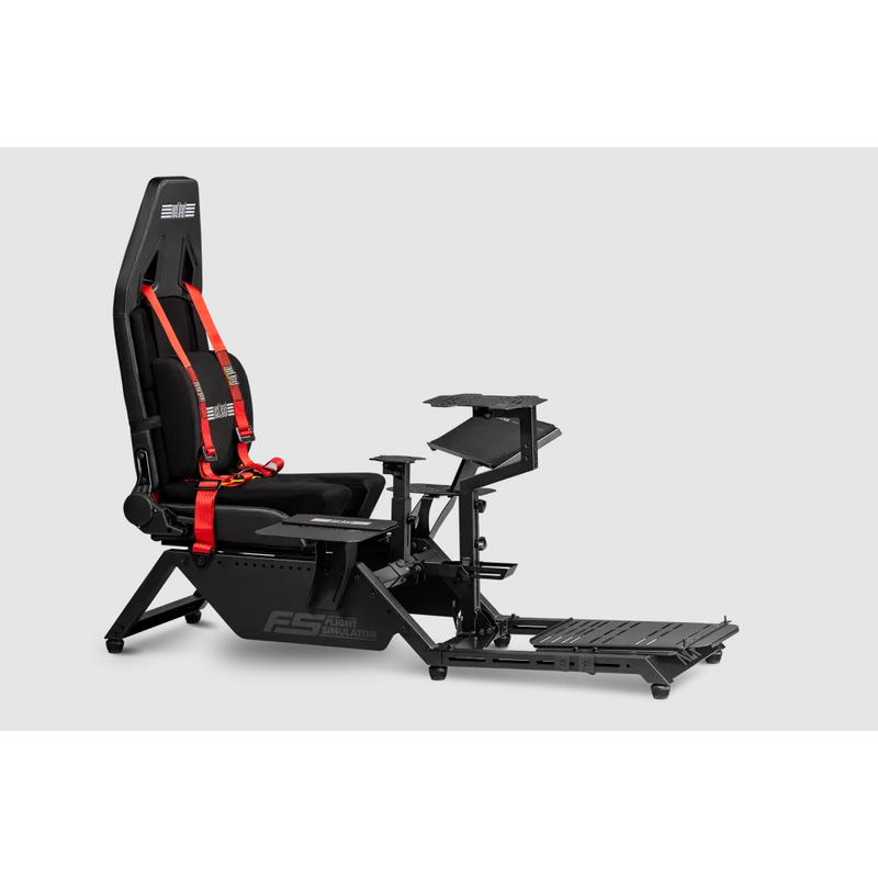 Next Level Racing, Flight Simulator Cockpit, Black and Red