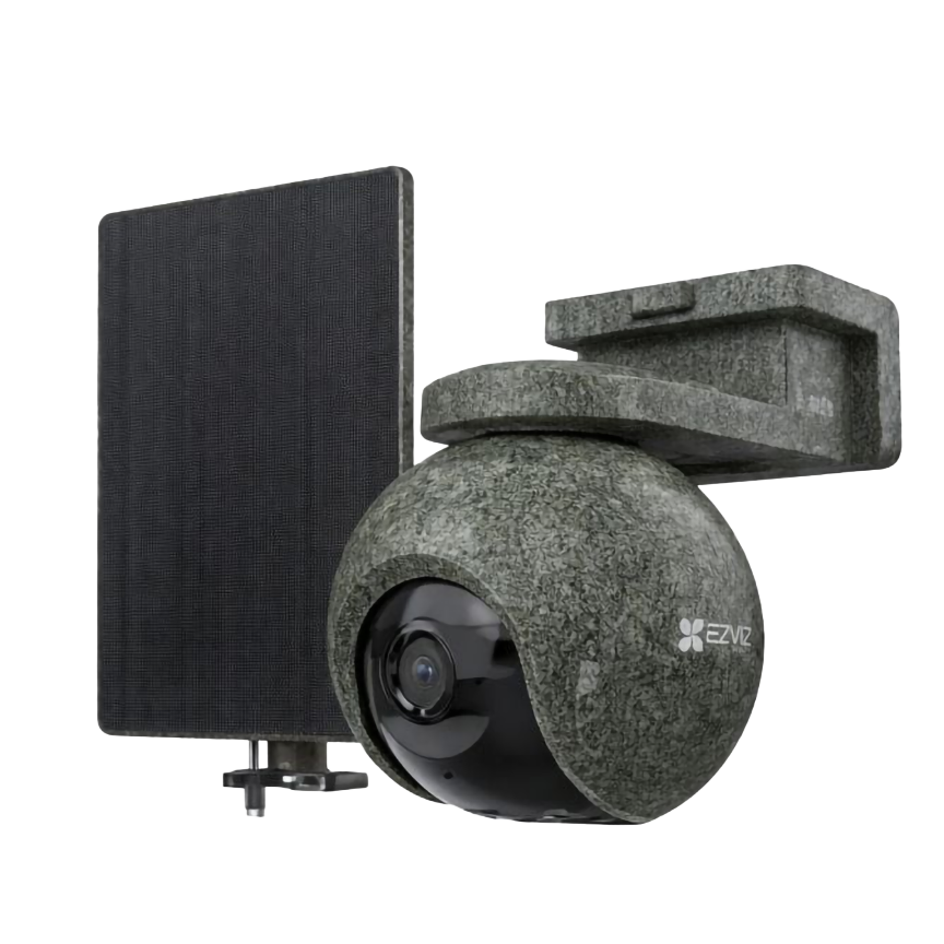 EZVIZ CS-EB8/SP — Ranger Battery-Powered PT Camera Kit with Solar Panel, Dome, 8 MP, 2.8mm