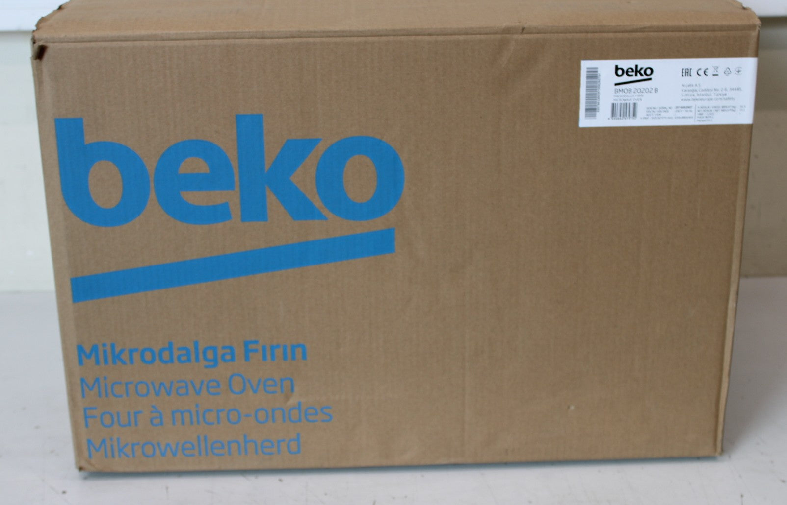 BEKO BMOB20202B — Microwave oven, Built-in, 800 W, 20 L