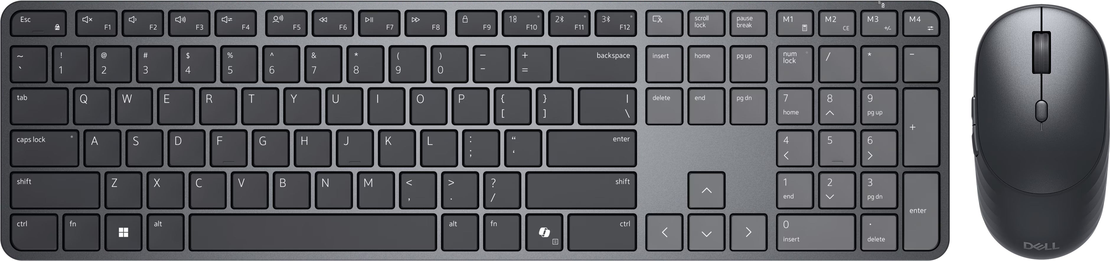 Dell KM726 — Pro 7 Slim Keyboard and Mouse, Keyboard and Mouse Set, Wireless, Mouse included