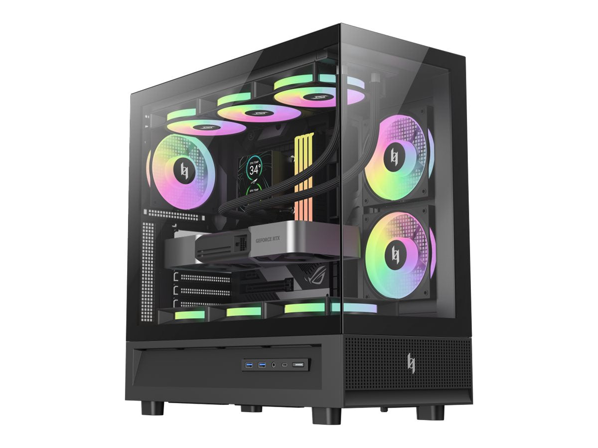 Gamemax Case NEX C51 BK, ATX/BTF