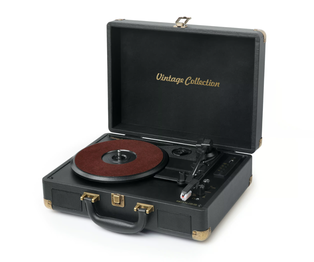 Muse MT-103 GD — Turntable Stereo System, Black, 3 speeds, USB port