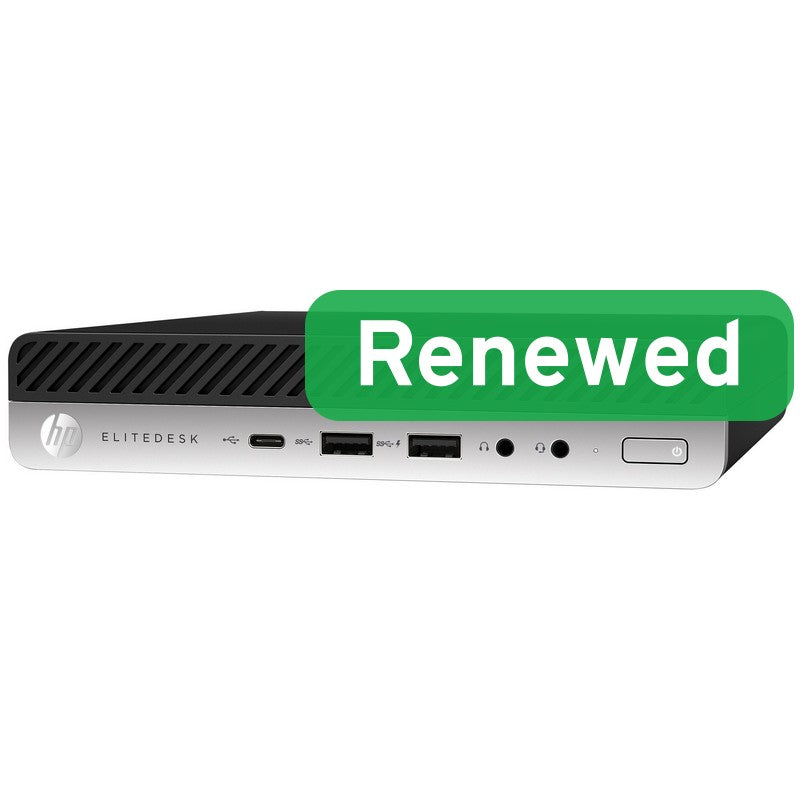 HP Renewed Grade B — EliteDesk 800 G4, Intel Core i5, i5-8500T, 8 GB