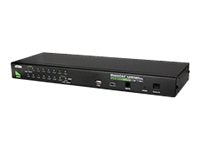 Aten CS1716A — 16-Port PS/2-USB VGA KVM Switch with Daisy-Chain Port and USB Peripheral Support