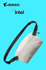 Gigabyte AORUS Intel, Sling Bag, Grey