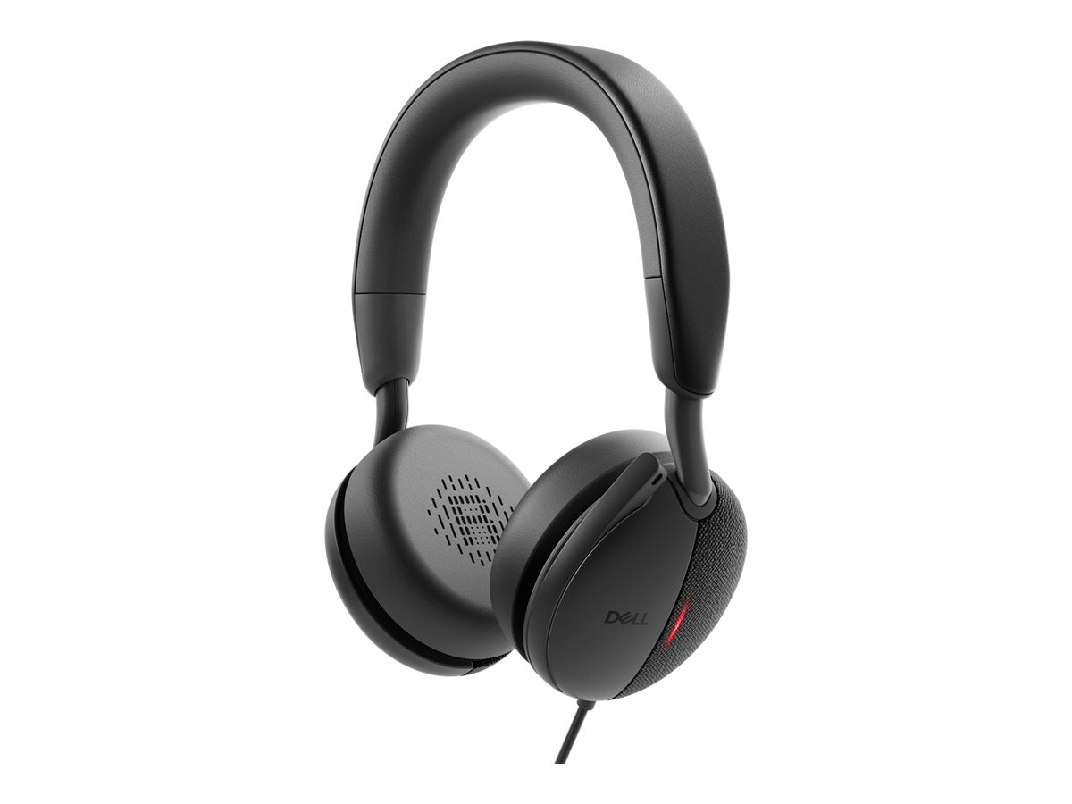 Dell WH5024 — Pro Wired On-Ear Headset, Built-in microphone, USB Type-A, ANC