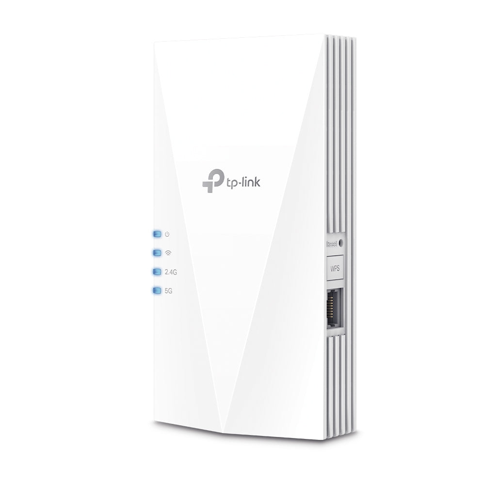 TP-LINK RE600X — AX1800 Wi-Fi 6 Range Extender, 802.11ax, 2.4GHz/5GHz, Ethernet LAN (RJ-45) ports 1