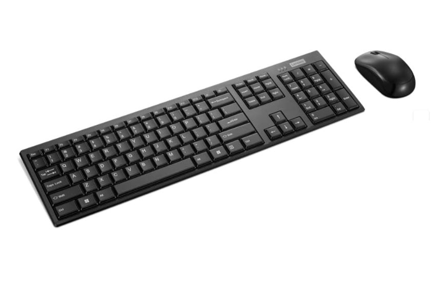 Lenovo 100 Wireless Combo Keyboard and Mouse, Keyboard and Mouse Set, Mouse included, US Euro