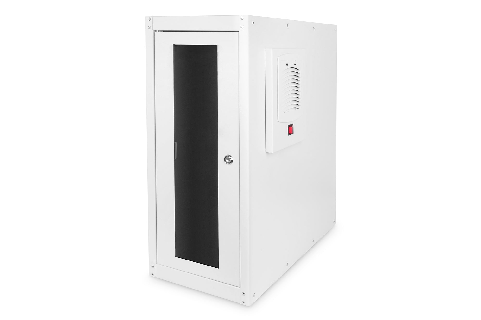 Digitus DN-CC 9002 — Computer housing with in-built filter fan and levelling feet, IP54, Light grey