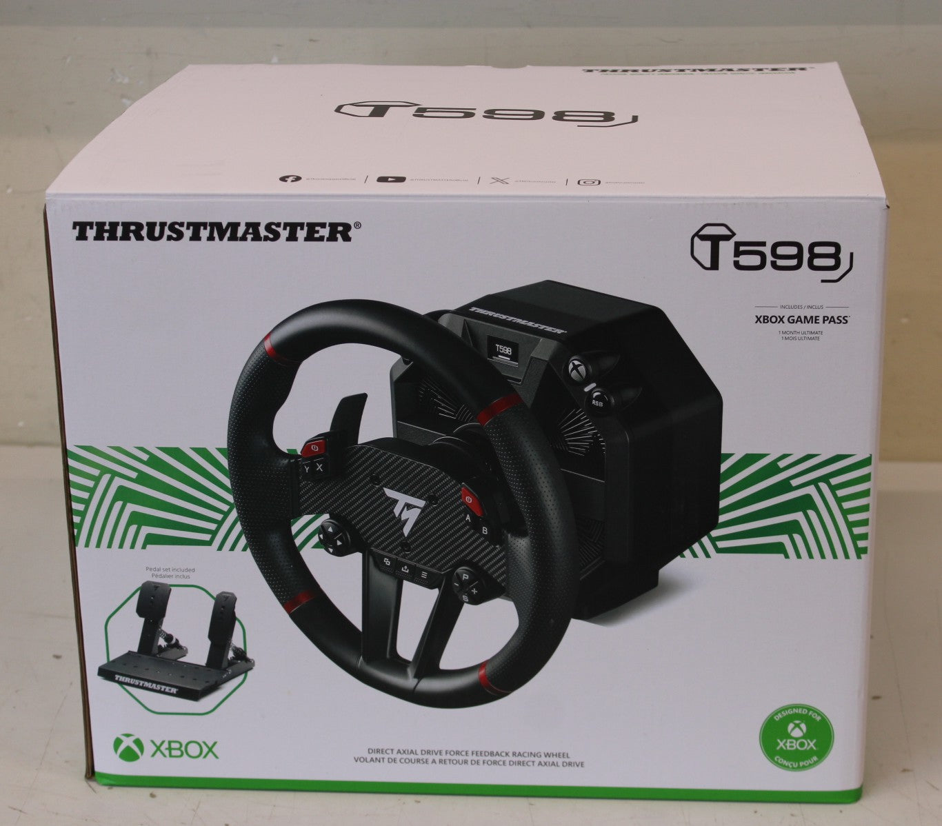 Thrustmaster T-598 X — Racing Wheel, for Xbox Series X/S, PC, Black