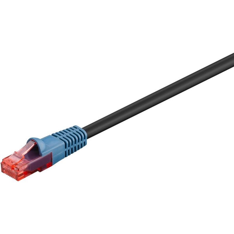 Goobay 94389 — CAT 6 Outdoor-patch cable U/UTP, Black, 10 m