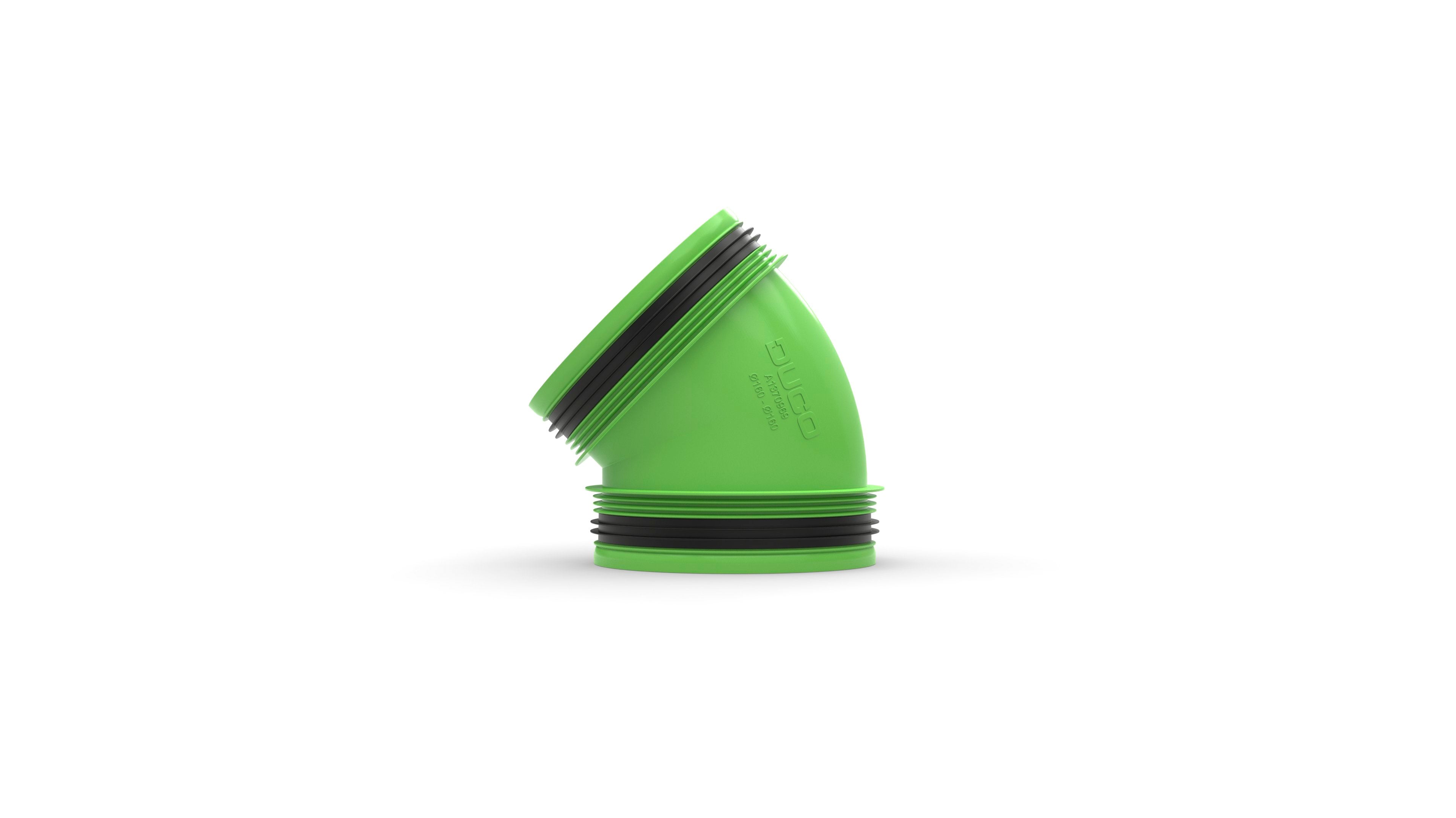 DUCO Connection Piece 45° with Joint D160/D160 (M/M)