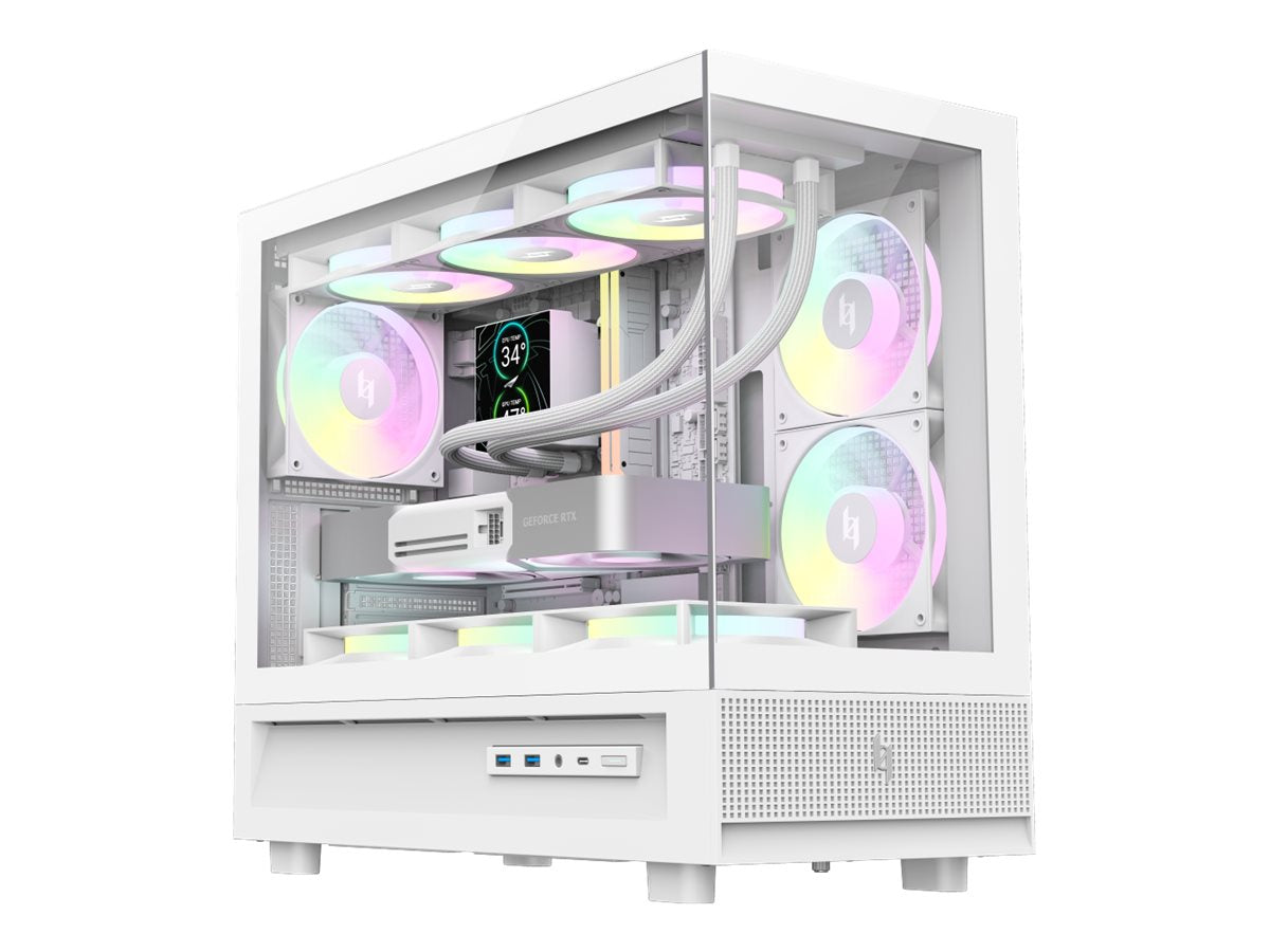 Gamemax Case NEX C31 WH, MATX/BTF