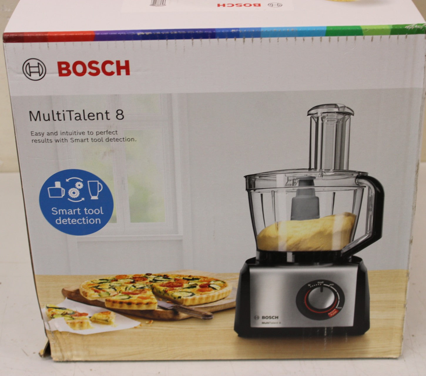 Bosch MC812W501 — Food Processor MultiTalent 8, 1000 W, Number of speeds 2, Bowl capacity 3.9 L