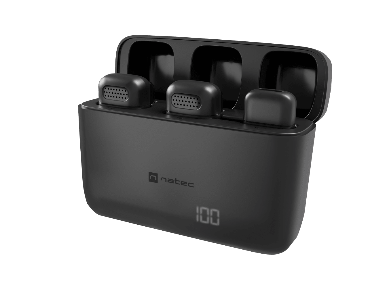 Natec Hopper Lavier Mobile Microphone USB-C, 2 pcs, Black, Noise reduction