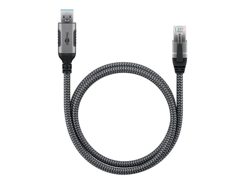 Goobay 70299 — USB-A 3.0 to RJ45 Ethernet Cable, 1 m