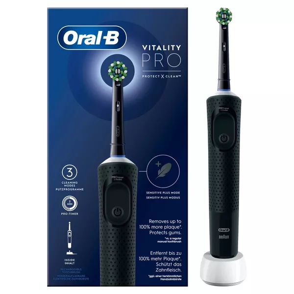 Oral-B Vitality Pro — Electric Toothbrush, Rechargeable, For adults, Number of brush heads included 1