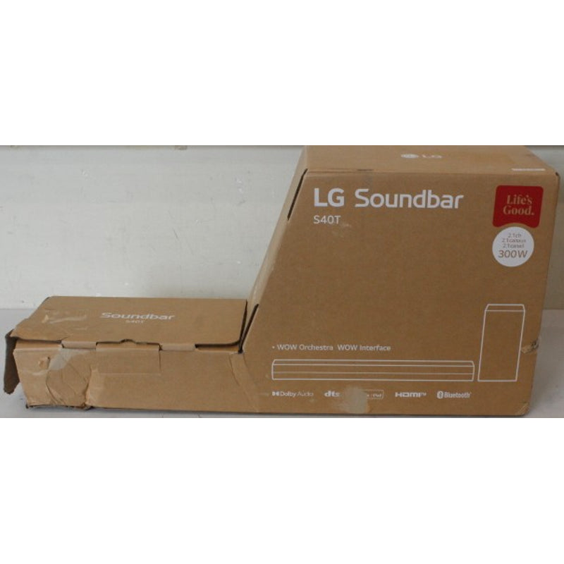 LG S40T — Soundbar 2.1 Channel Sound System, LG Soundbar 2.1 Channel Sound System, 27 ", IPS
