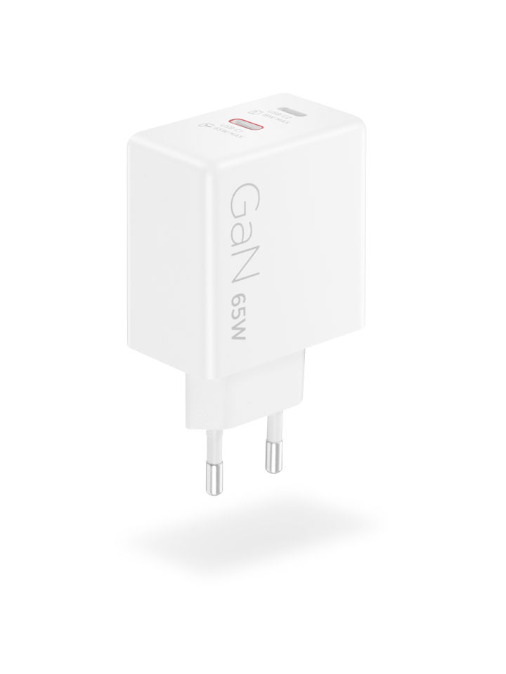 Lenovo Dual USB-C 65W GaN Charger, 65 W