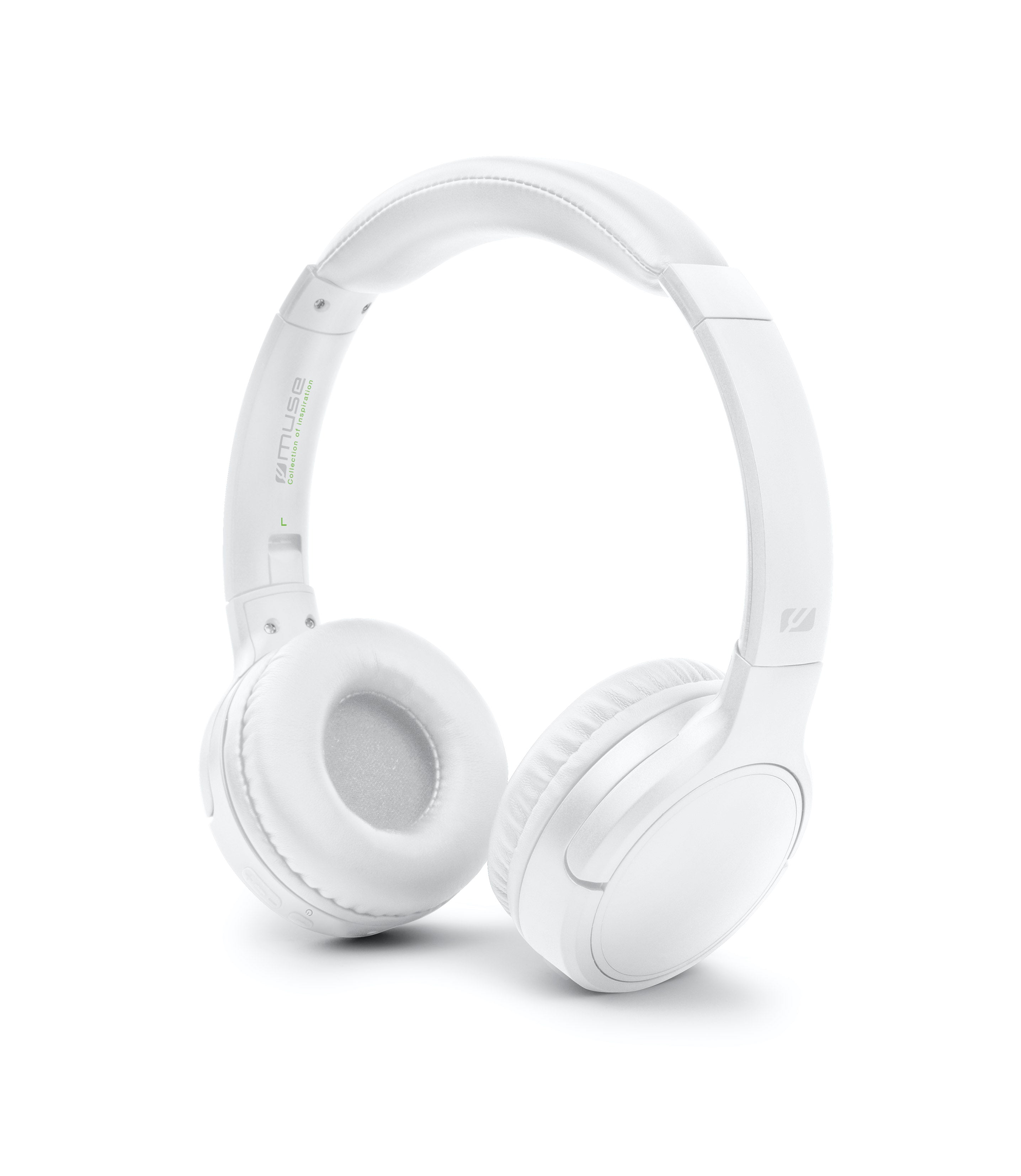 Muse M-272 BTW — Stereo Headphones, Wireless/Wired, On-Ear, White