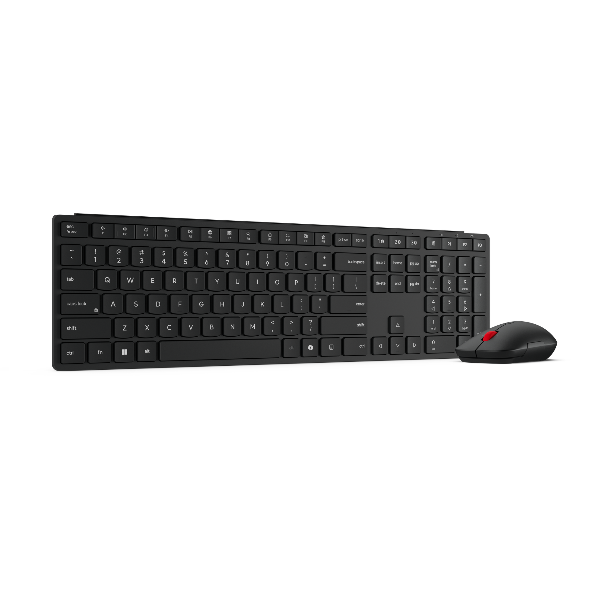 Lenovo Multi-Mode Pro Combo Keyboard and Mouse 6000-US Euro, Keyboard and Mouse Set, Wireless, Mouse included