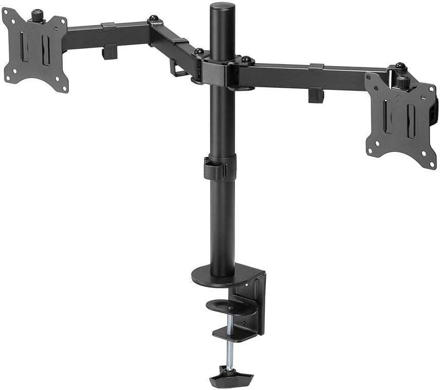 Goobay Dual Monitor Mount Flex, Swivel, Tilt, Rotation, 17-32 ", Maximum weight (capacity) 8 kg