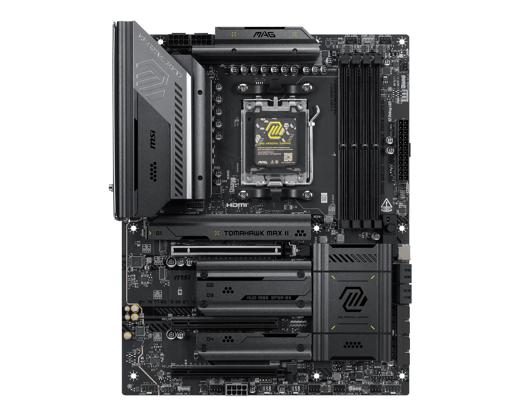 MSI MAG B850 TOMAHAWK MAX WIFI II, Processor family AMD, Processor socket AM5, DDR5