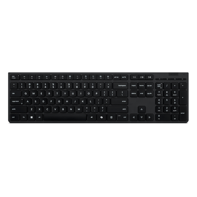 Lenovo Professional Wireless Rechargeable Keyboard, Bluetooth, Nordic, Grey