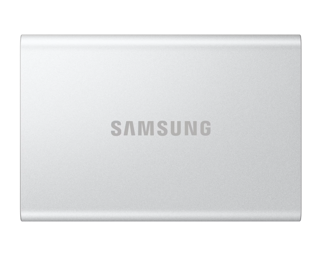 Samsung SSD T7 Resurrected, 1000 GB, USB 3.2 Gen 2 (10 Gbps), Silver