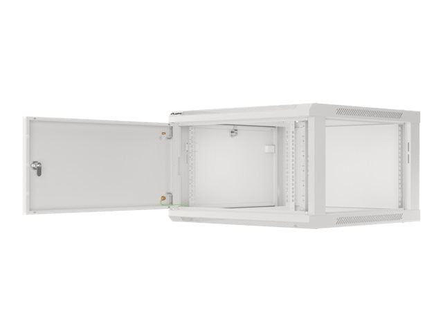 Lanberg WF01-6412-00S — Rack cabinet 19" wall-mount 12U/600x450 for self-assembly with metal door (flat pack), Grey