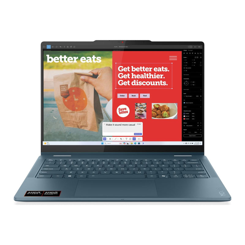 Lenovo Yoga 7 2-in-1 14AKP10 AMD, Tidal Teal, 14 ", OLED