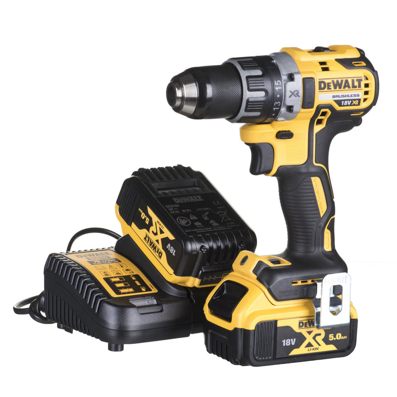 DEWALT Spinner-Drill DCD791P2-QW, 18 V, 2x5 Ah, Lithium-Ion (Li-Ion)