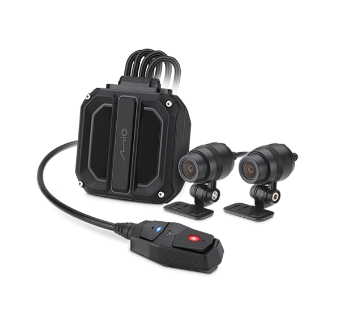Mio — MiVue M820WD dual-lens motorcycle driving recorder, Receive five satellite GPS, Wi-Fi