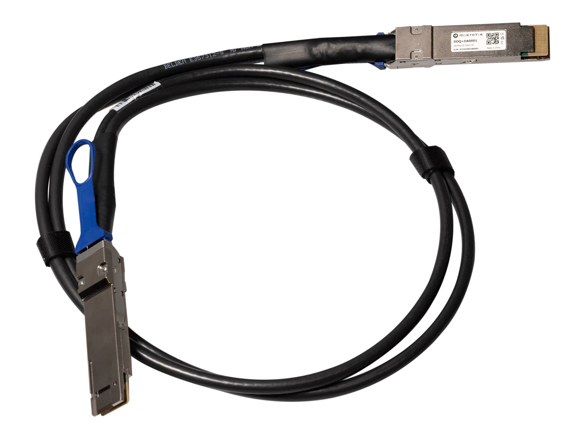 MikroTik DDQ+DA0001 — 400-Gigabit QSFP-DD direct attach cable, 1 m