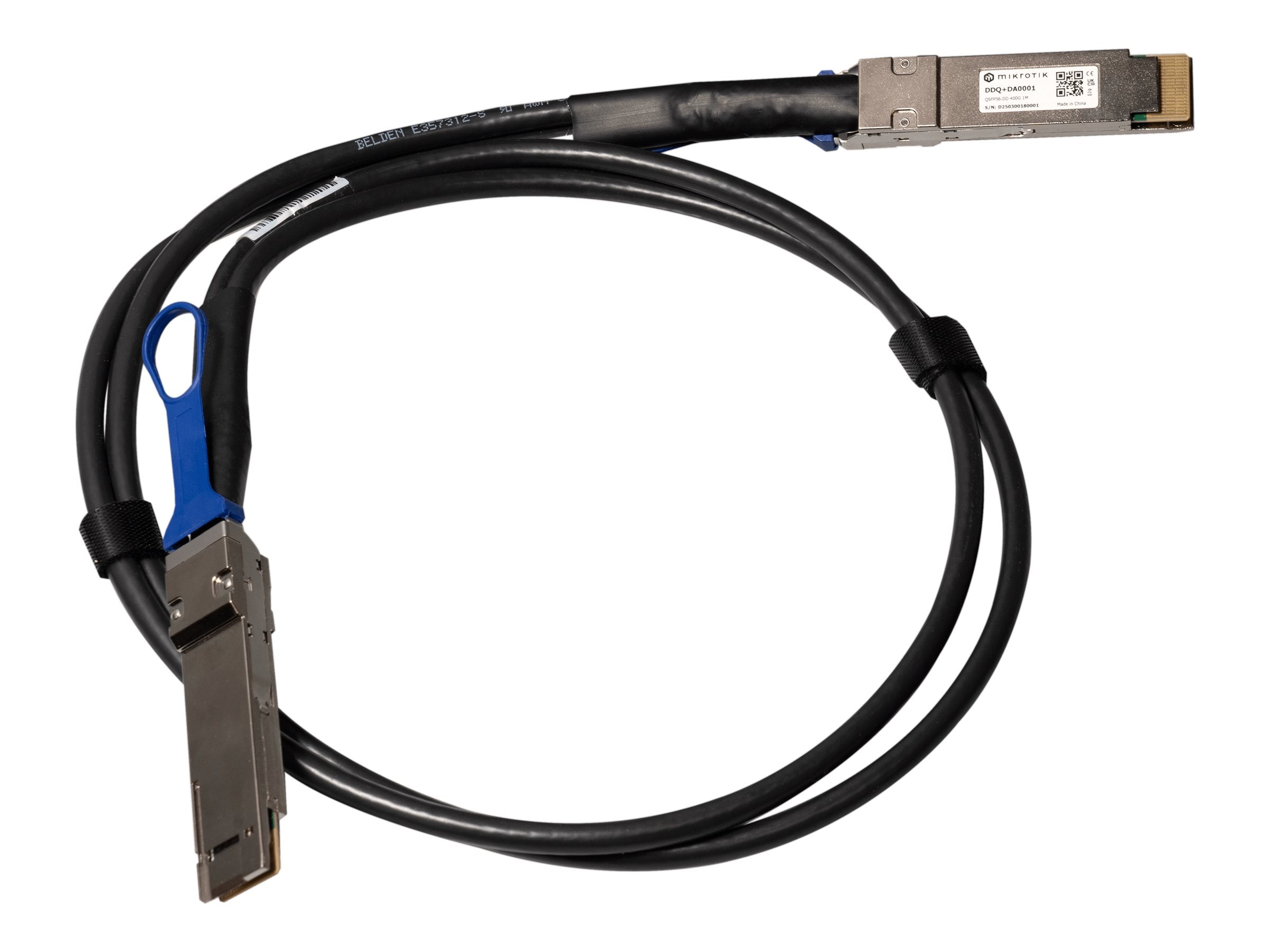 MikroTik DDQ+DA0001 — 400-Gigabit QSFP-DD direct attach cable, 1 m