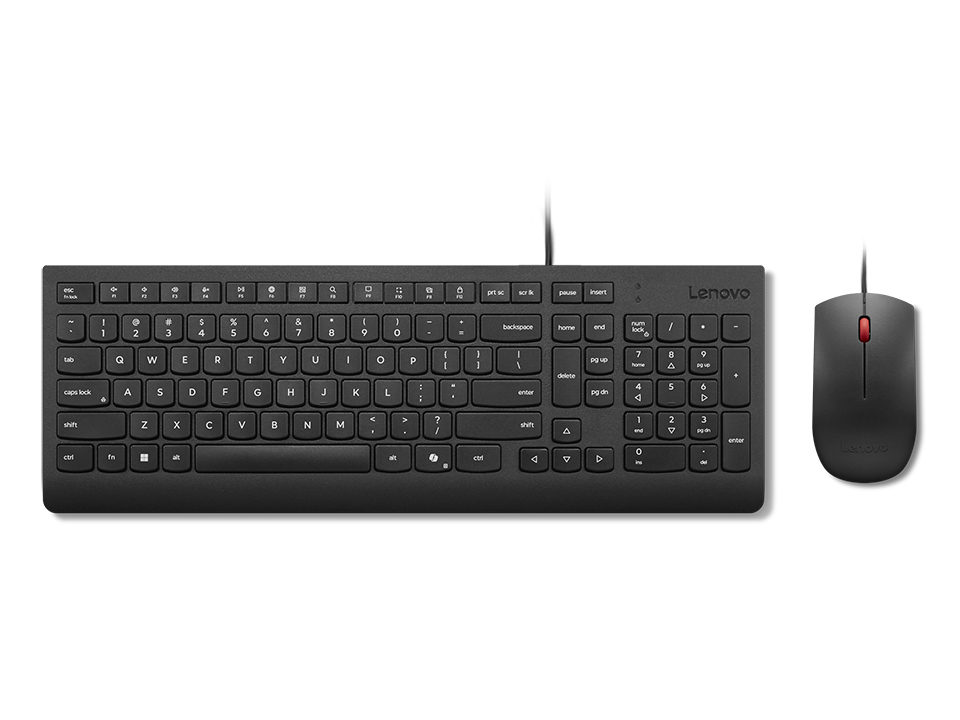 Lenovo Essential Wired Combo Keyboard and Mouse, Keyboard and Mouse Set, Mouse included, Estonian