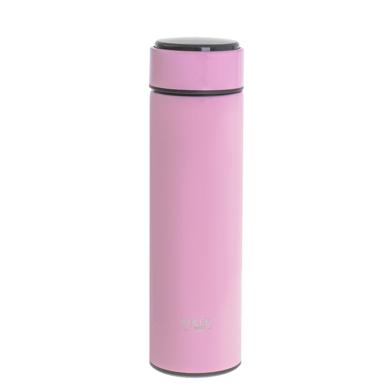 Adler AD 4506p — Thermal Flask, Material Stainless steel/Silicone, Pink