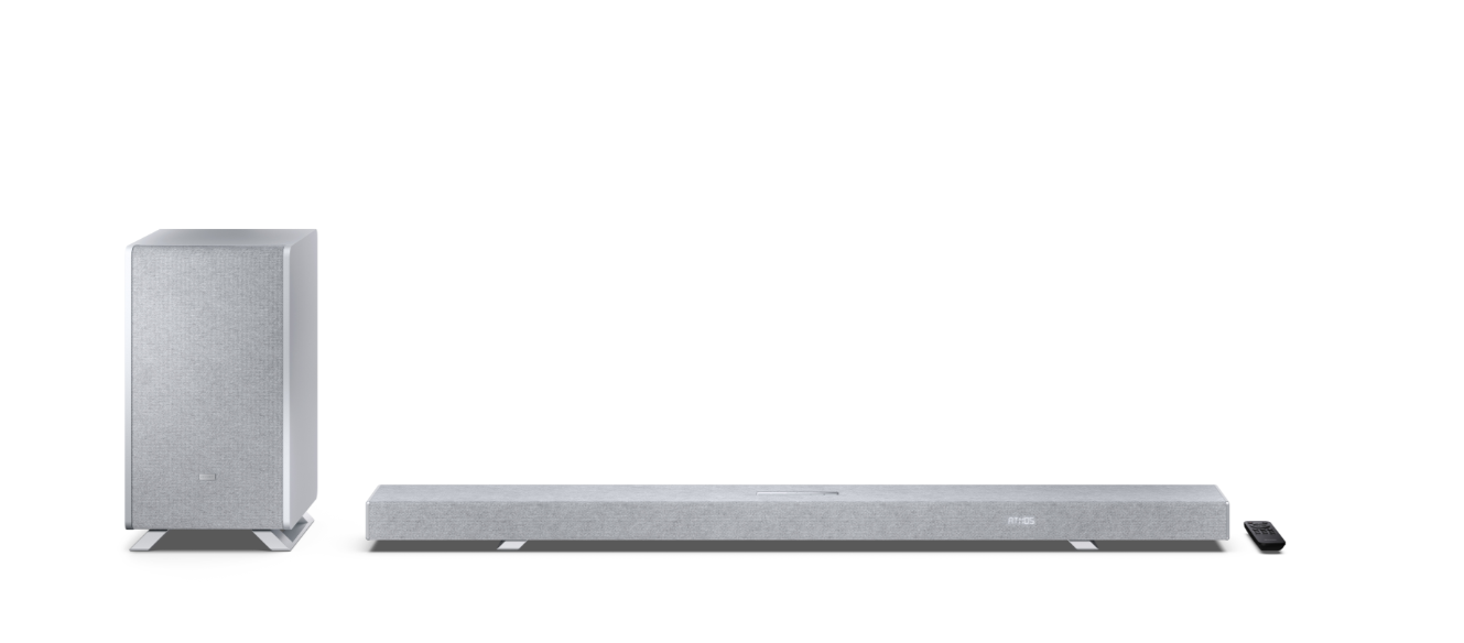 Sharp HT-SBW55121(SL) — 5.1.2 Dolby Atmos/DTS:X Soundbar with Wireless Subwoofer, Bluetooth