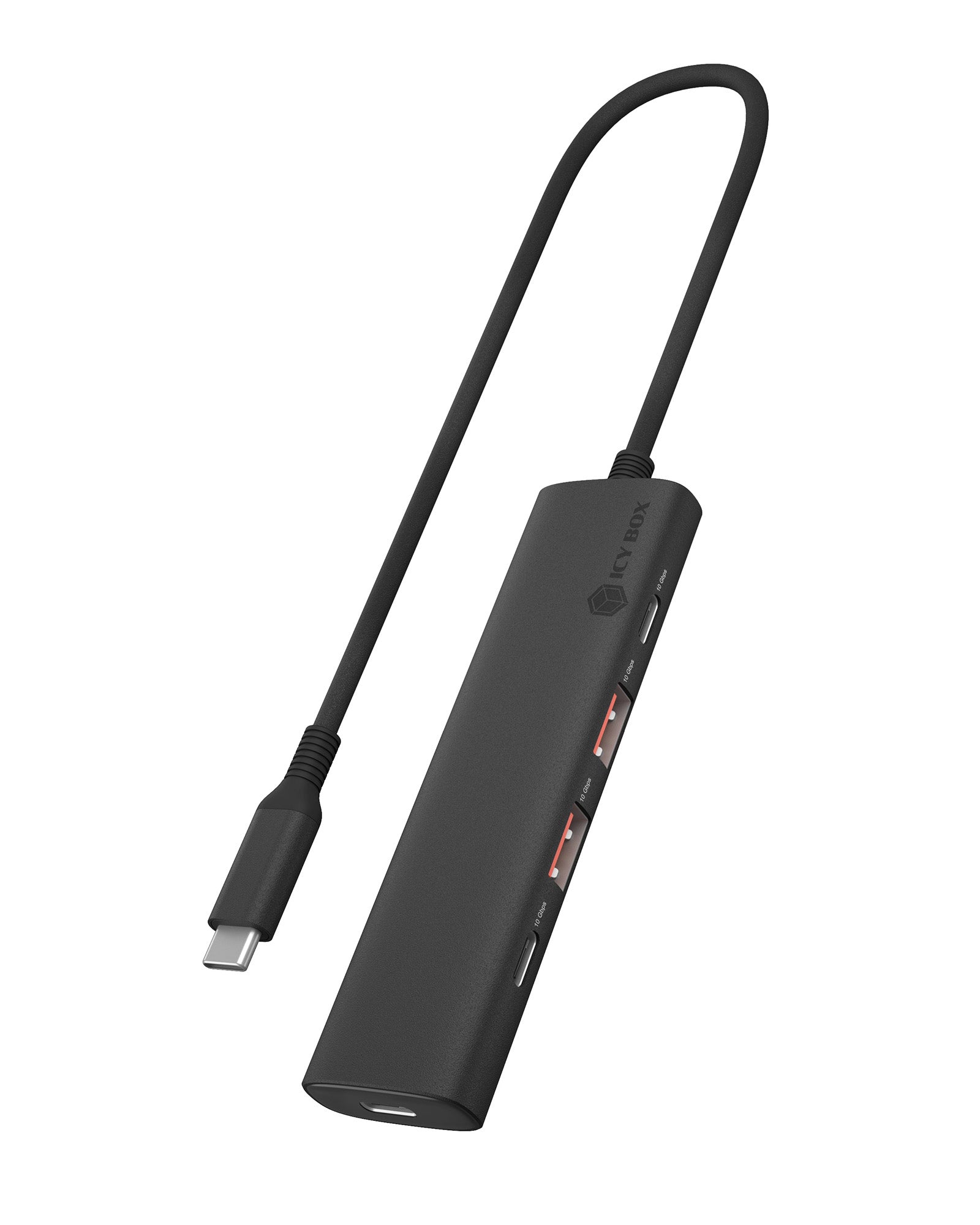 Raidsonic IB-HUB1437-CPD — 4-Port USB 3.2 Gen 2 Hub with Power Delivery