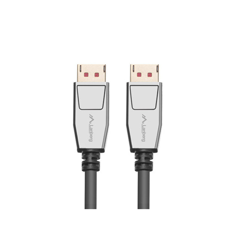 Lanberg CA-DPDP-20CU-0010-BK — DisplayPort M/M Cable 20 PIN V1.4 8K 60HZ, 1 m