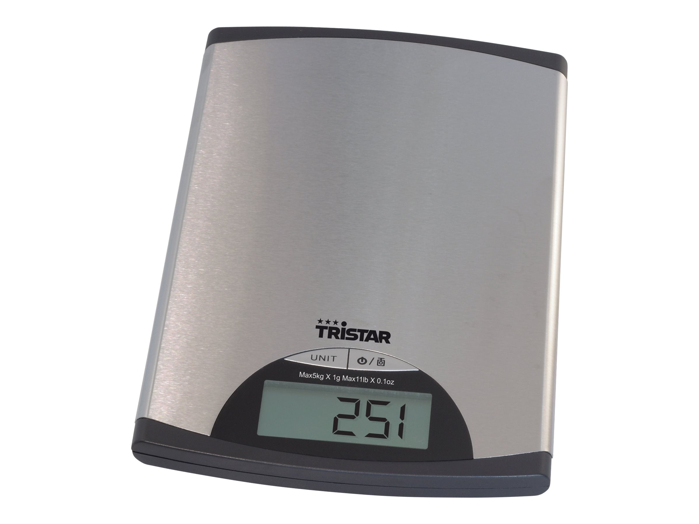Tristar KW-2435 — Kitchen scale, Maximum weight (capacity) 5 kg, Metallic