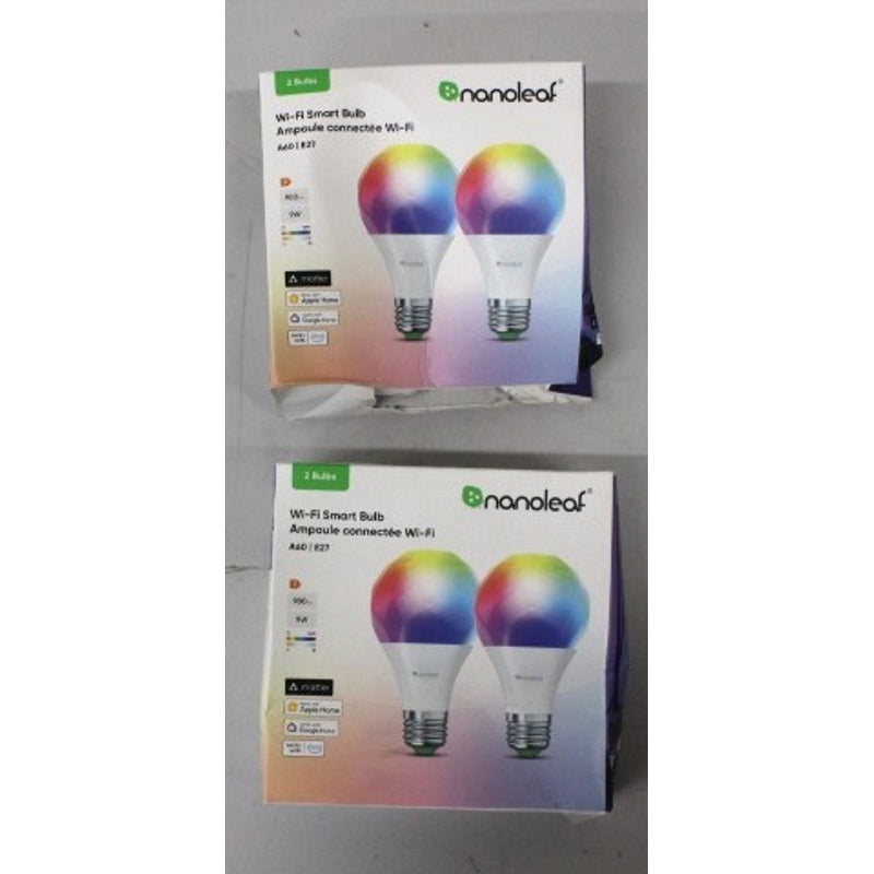 Nanoleaf Essentials Smart A60 Bulb Matter WiFi 900Lm 2700-6500K, 2pcs pack, E27, 9 W, RGBCW