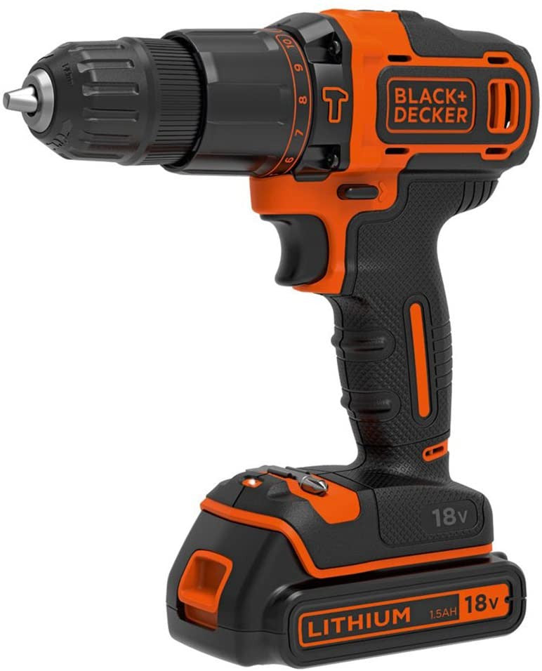 BLACK & DECKER BDCHD18-QW — Impact driver-drill, 18 V, 1.5 Ah, Li-Ion