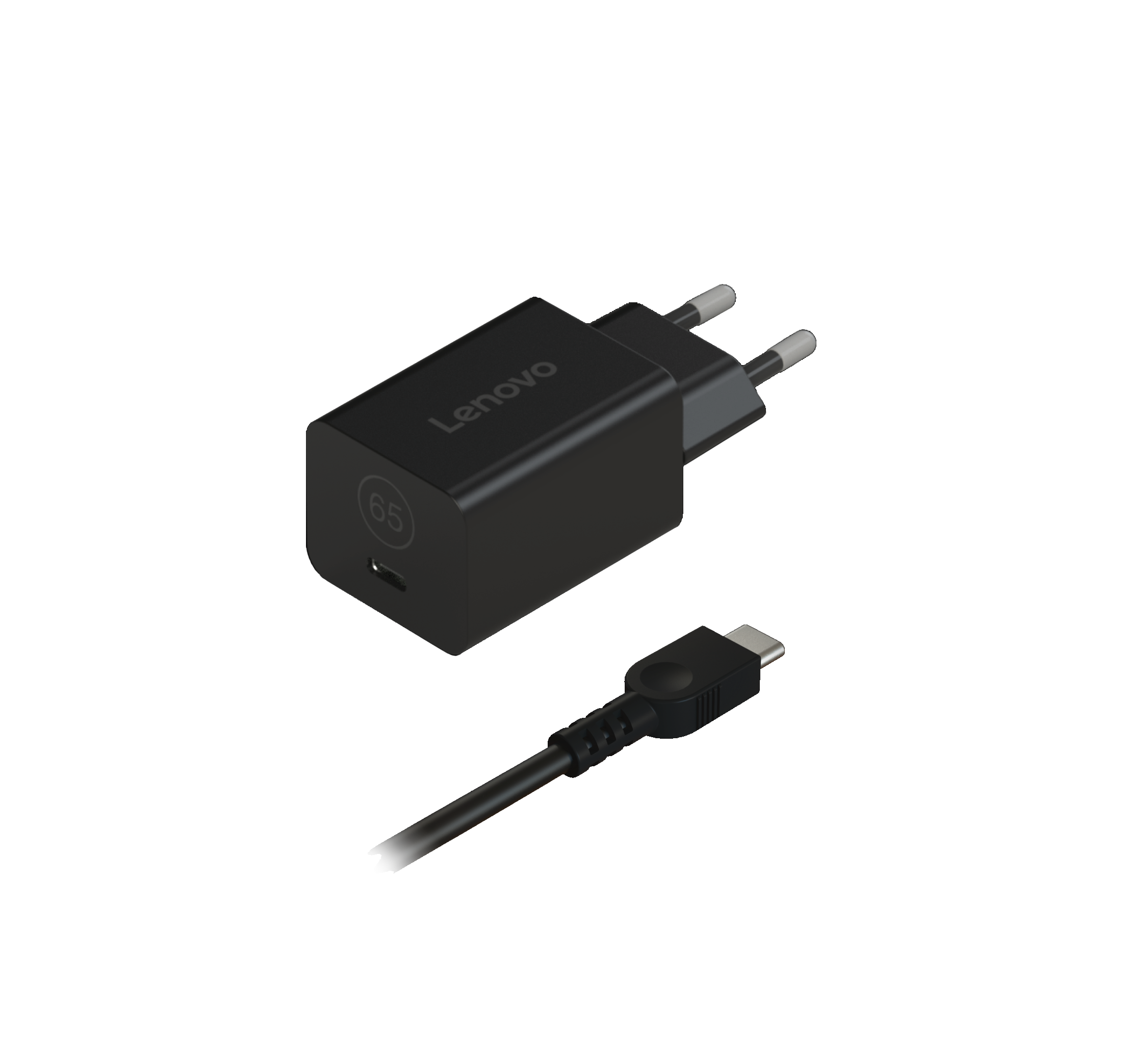 Lenovo GaN Nano 65W Adapter, USB-C, AC Adapter